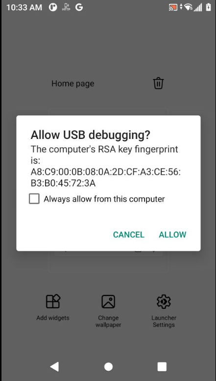 USB Debugging